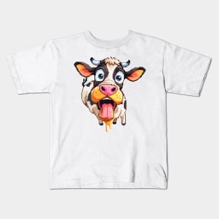 Funny Milk Cow Kids T-Shirt